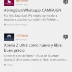 Captura de pantalla de Tapatalk 2.0 para Windows Phone