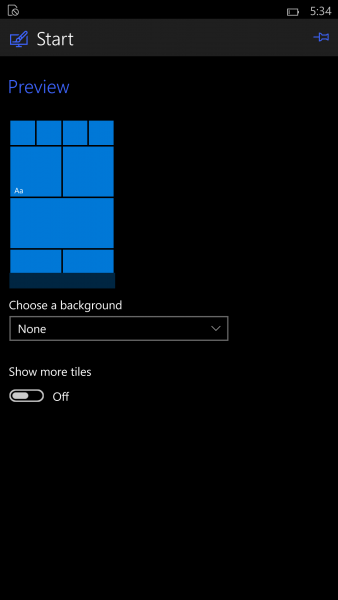 Configuración de pantalla inicio de Windows 10