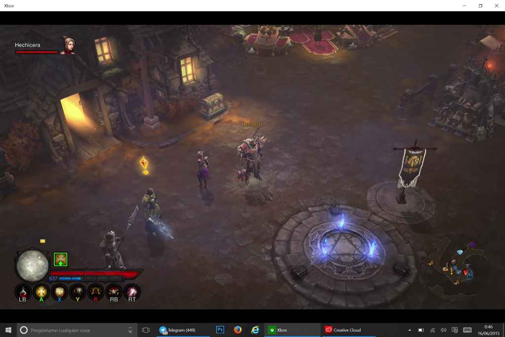 Diablo 3 en streaming desde la Xbox One a un PC Windows 10
