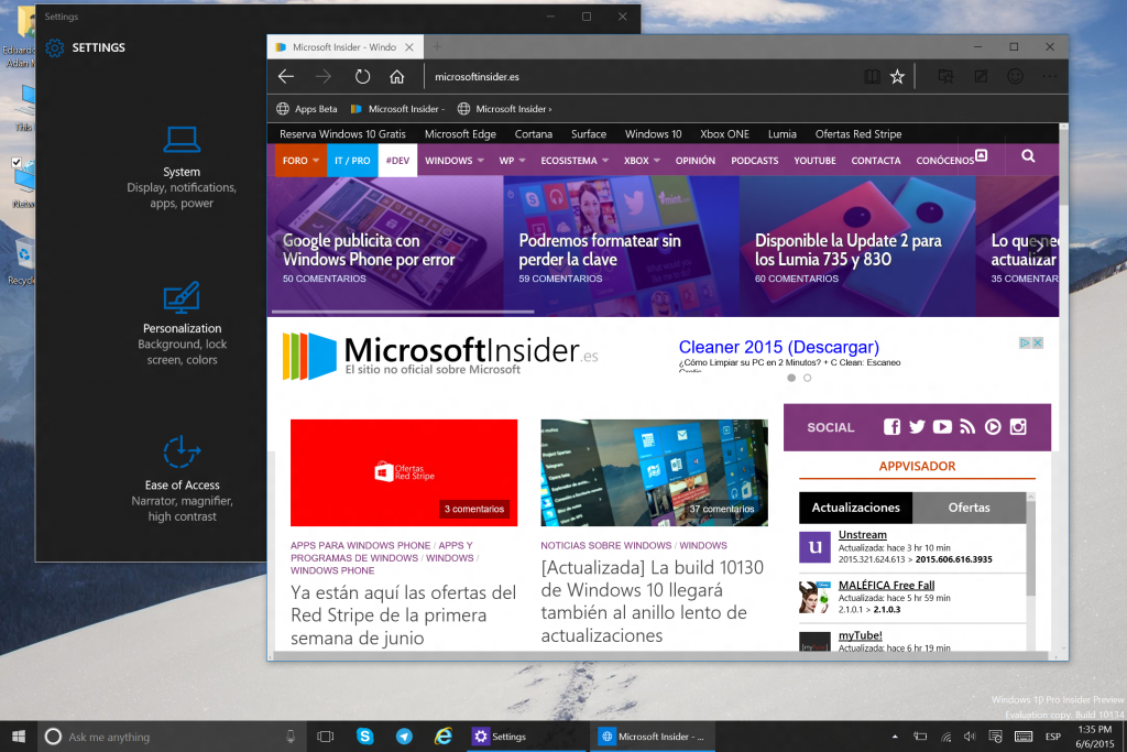 El tema oscuro también llega a Microsoft Edge