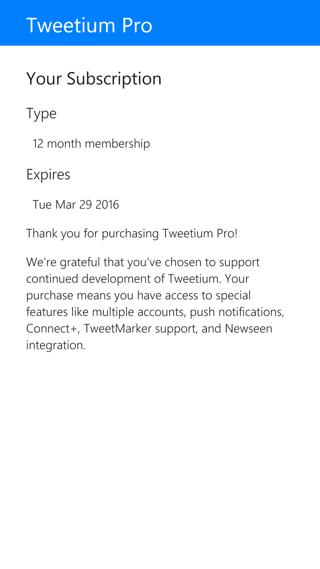 Tweetium Pro