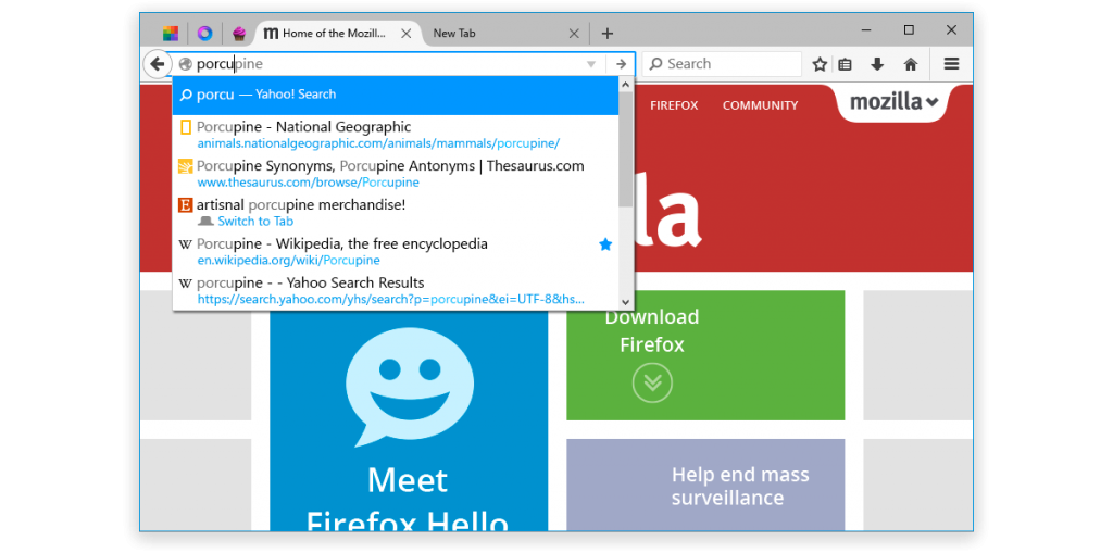 Resultados de búsqueda de Firefox para Windows 10
