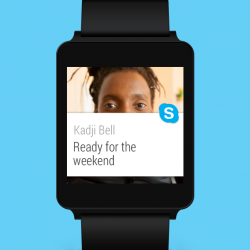 Nueva actualización de Skype para Android Wear