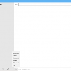 Captura de pantalla de la Aplicación universal de Mensajes para Windows 10