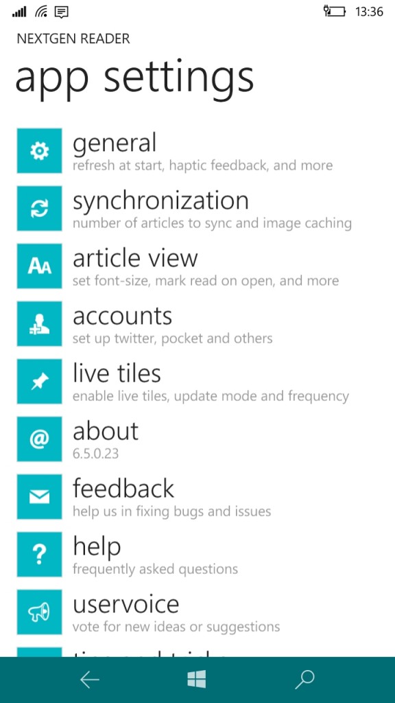 Nextgen Reader, una de las mejores aplicaciones de Windows Phone y Windows 10