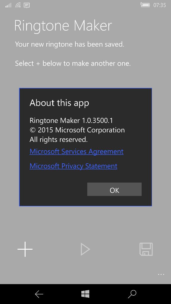 Ringtone maker Beta disponible para Windows 10 Mobile