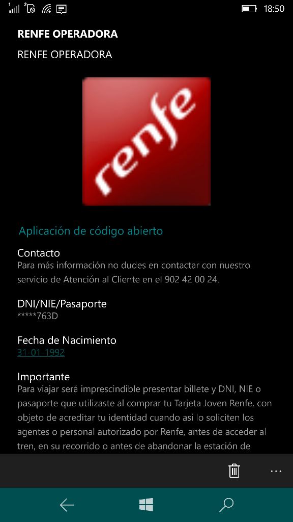 Cartera 2.0 Windows 10 Mobile