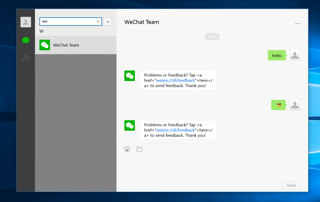 WeChat para Windows 10