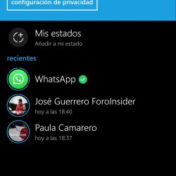 WhatsApp Status llega a Windows 10 Mobile